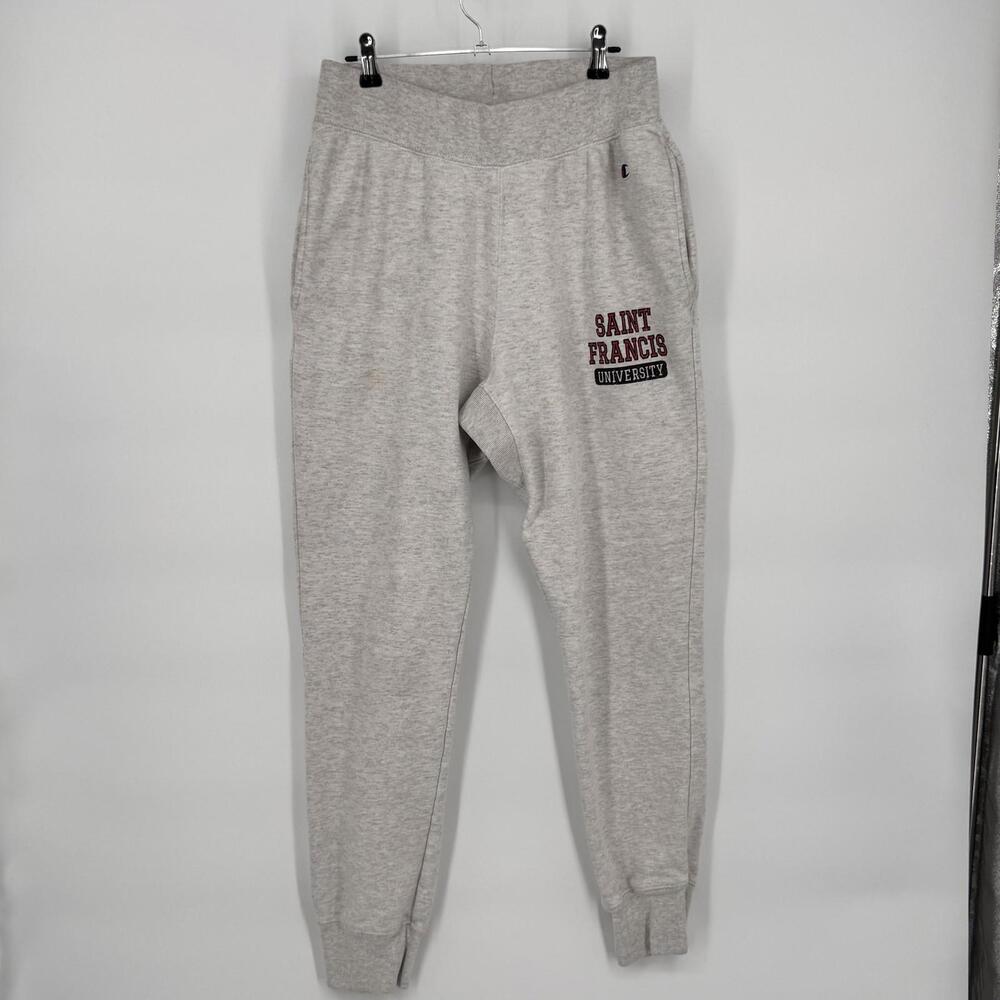 Simon Fraser University Pants Mens Medium Gray Sweatpants Champion Reverse Weave